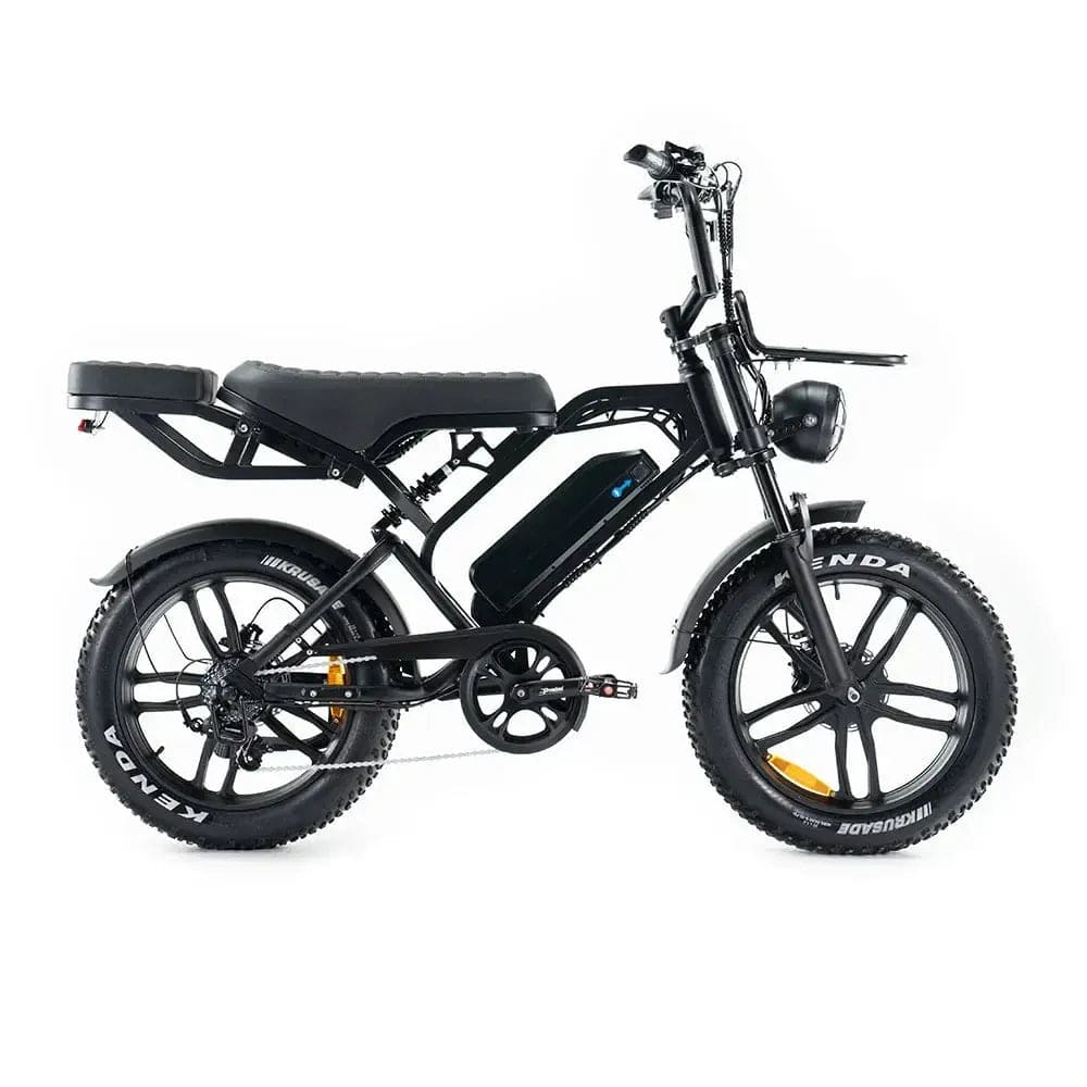 QMWheel V20 Pro Fatbike 2025 - Zwart - 250W + achterzitje