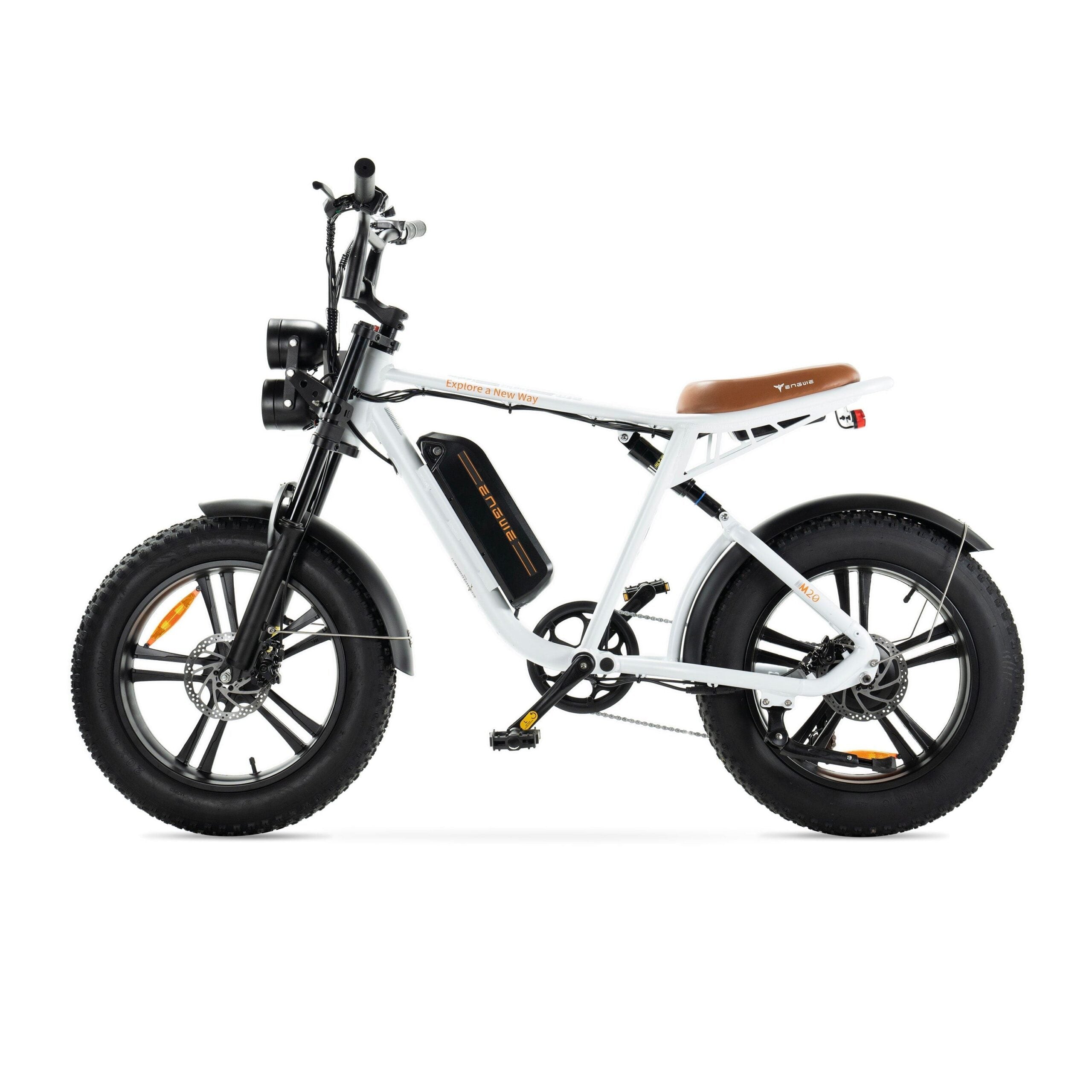 ENGWE M20 - Fatbike - Wit - Enkele accu - 20 inch - 250W