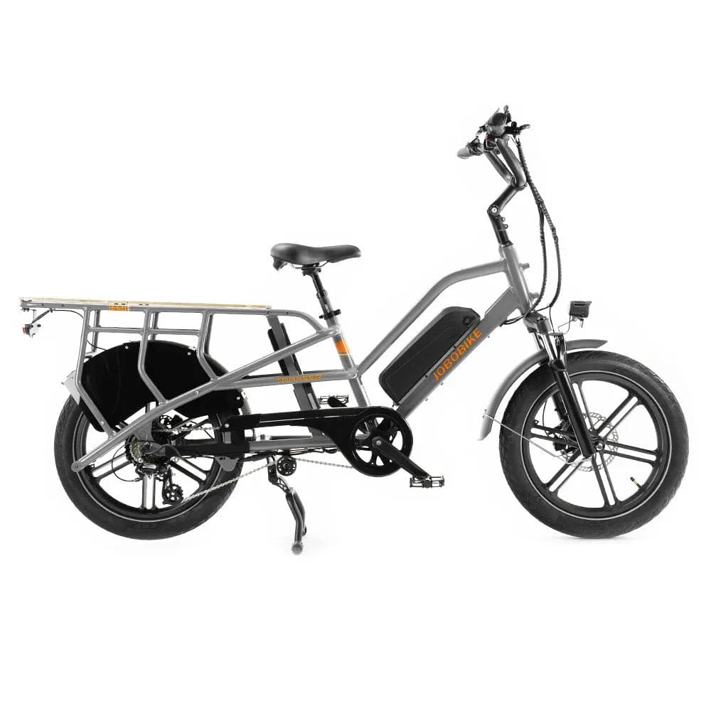 JOBOBIKE TRANSER - Longtail Fatbike - Grijs - 250W