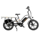 jobobike transer longtail fatbike e-bike zilver grijs met enkele accu
