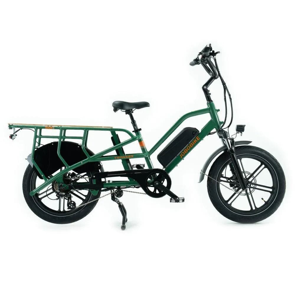 JOBOBIKE TRANSER - Longtail Fatbike - Groen - 250W