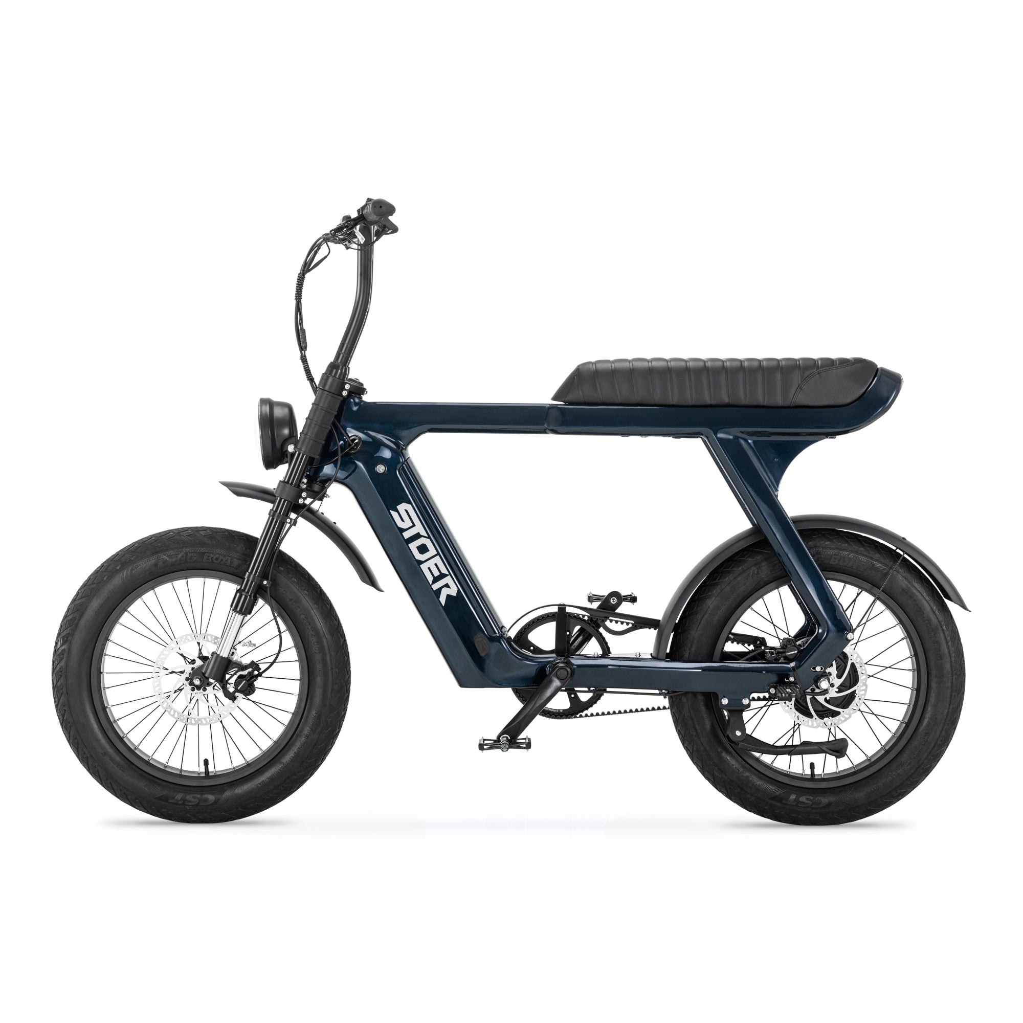 STOER Bikes Urban X - Fatbike - Navy Blauw - 20 inch - 250W