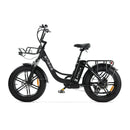 ENGWE L20 - Zwart - Fatbike - Lage instap - Voorrekje - 250W