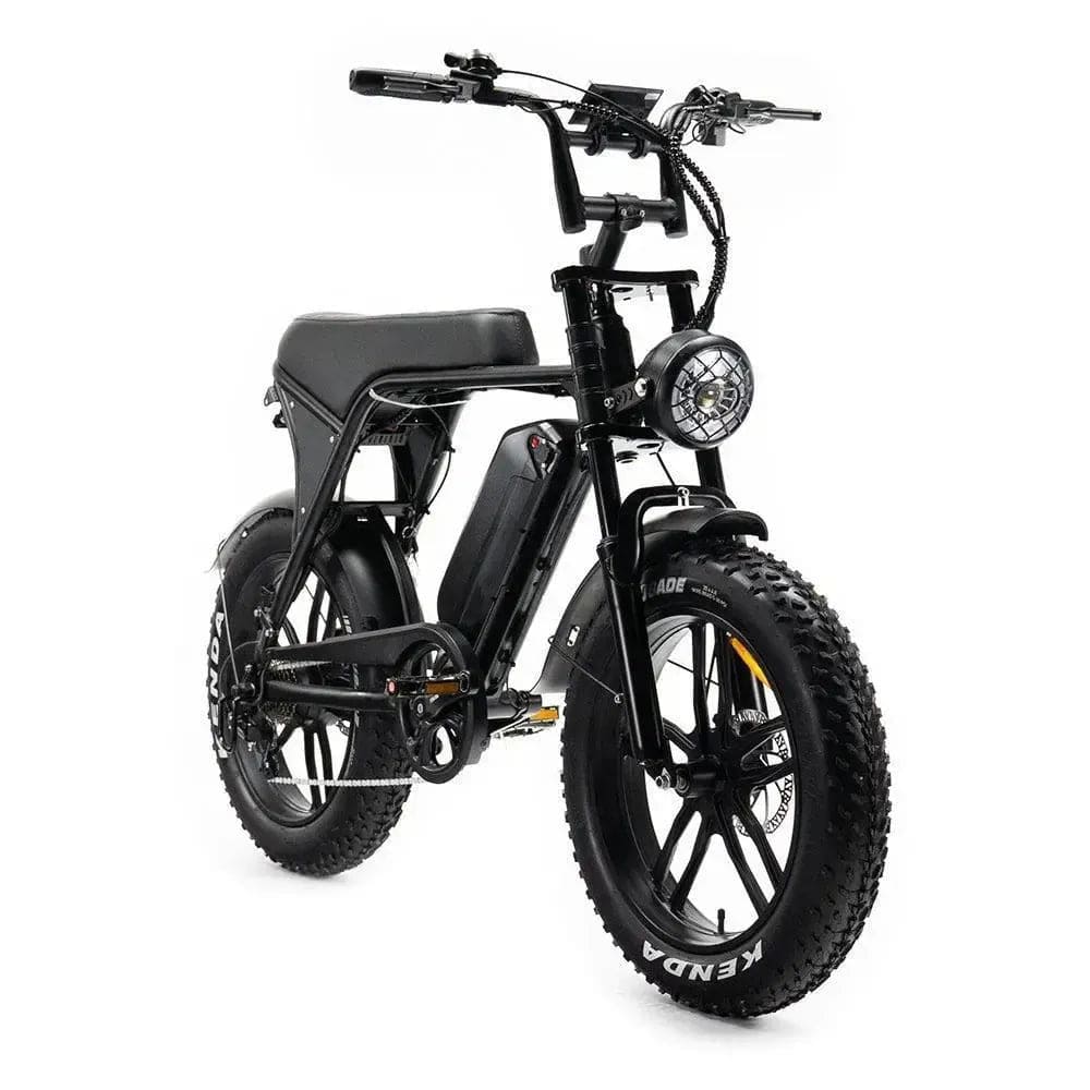 OUXI V8 MAX 3.0 (2025) - Dubbele Accu - Fatbike - Zwart - 250W + Achterzitje + Alarm + Voetsteuntjes
