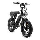 OUXI V8 MAX 3.0 (2025) - Dubbele Accu - Fatbike - Zwart - 250W + Achterzitje + Alarm + Voetsteuntjes