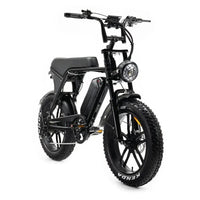 OUXI V8 MAX 3.0 (2025) - Dubbele Accu - Fatbike - Zwart - 250W + Achterzitje + Alarm + Voetsteuntjes