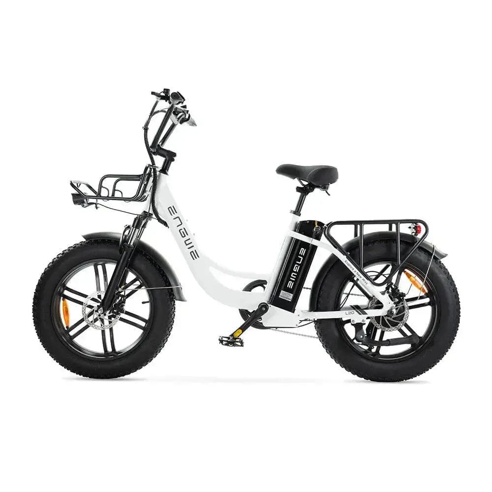 ENGWE L20 - Wit - Fatbike - Lage instap - Voorrekje - 250W