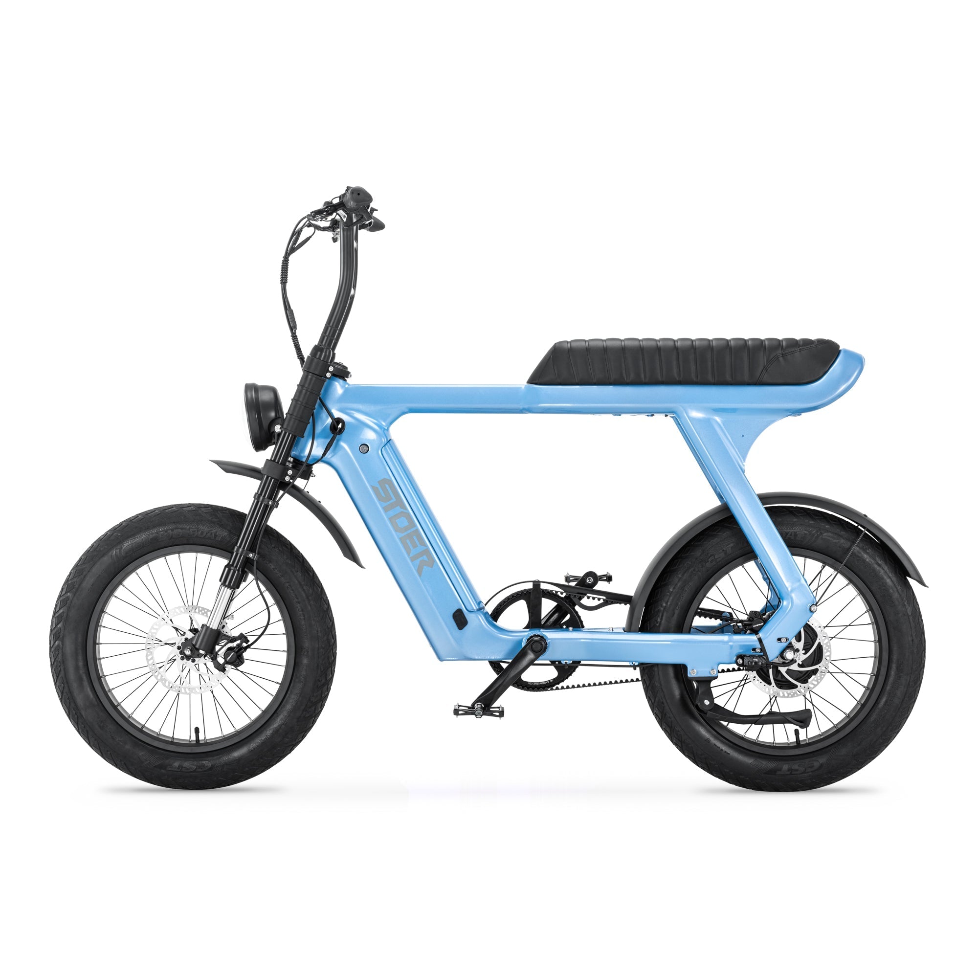 STOER Bikes Urban X - Fatbike - Sky Blauw - 20 inch - 250W