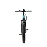 Blauwe Engwe E26 elektrische fatbike met hoge instap