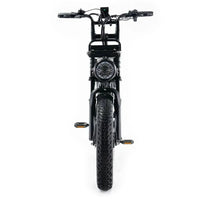 OUXI H9 - Zwart - Fatbike - Zwart - 250W - Gratis Voorrekje + Voetsteuntjes - Dubbele Vering