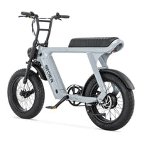 grijze stoer urban x elektrische fatbike met 250w motor