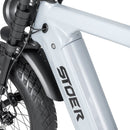 grijze stoer urban x elektrische fatbike met 250w motor