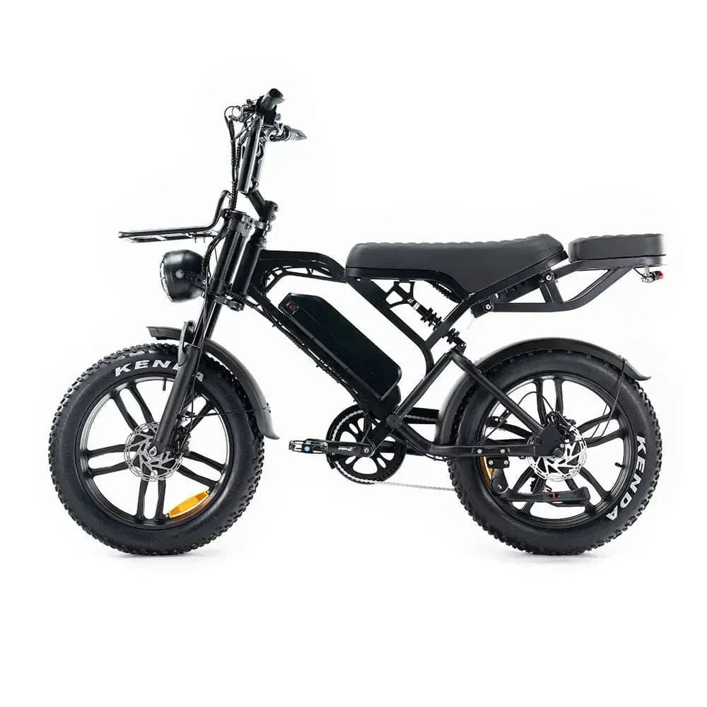 QMWheel V20 Pro Fatbike 2025 - Zwart - 250W + achterzitje