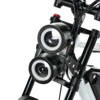 engwe bikes M20 elektrische fatbike met enkele batterij in de kleur wit