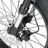 grijze stoer urban x elektrische fatbike met 250w motor