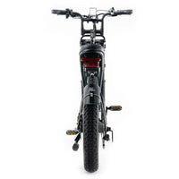 OUXI H9 - Zwart - Fatbike - Zwart - 250W - Gratis Voorrekje + Voetsteuntjes - Dubbele Vering