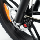 OUXI H9 - Zwart - Fatbike - Zwart - 250W - Gratis Voorrekje + Voetsteuntjes - Dubbele Vering
