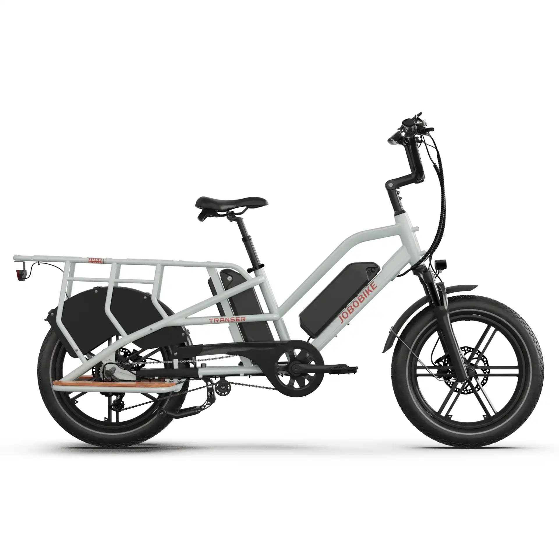 JOBOBIKE TRANSER - Longtail Fatbike - Wit- 250W