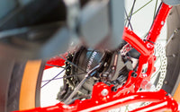 TOMOS E-Cargo Fat 2 Longtail Elektrische Fatbike Rood met kinderzitje (4)